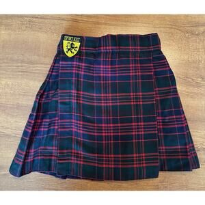SportKilt Size Youth Plaid Scottish Red USA Made Utility Sport Kilt